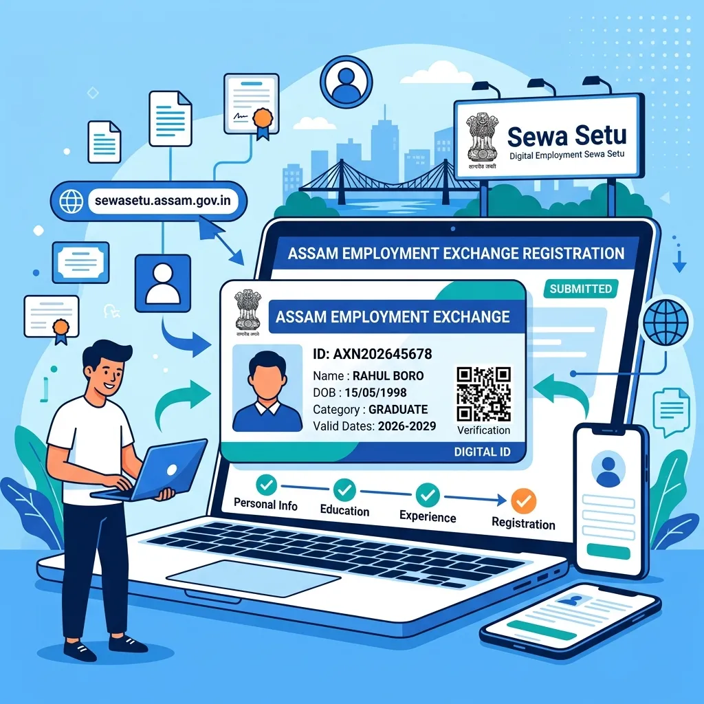 Assam Employment Exchange Registration 2026: Card Download